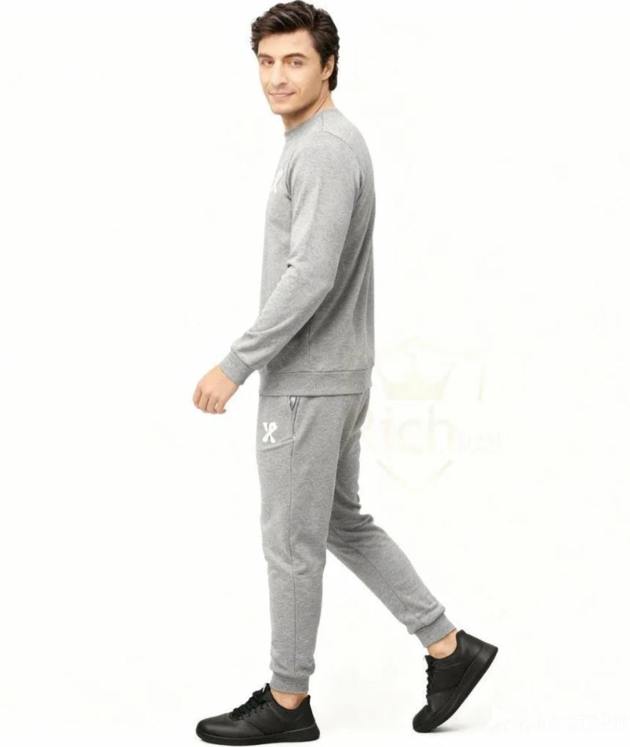 Men’s Grey Summer Tracksuit Set