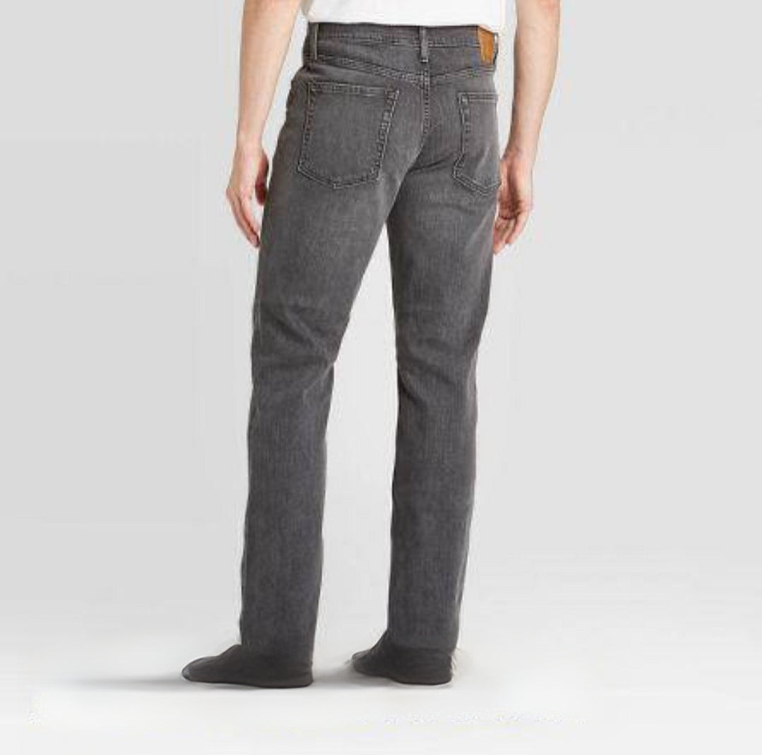 Men’s Contemporary Slim-Cut Grey Jeans