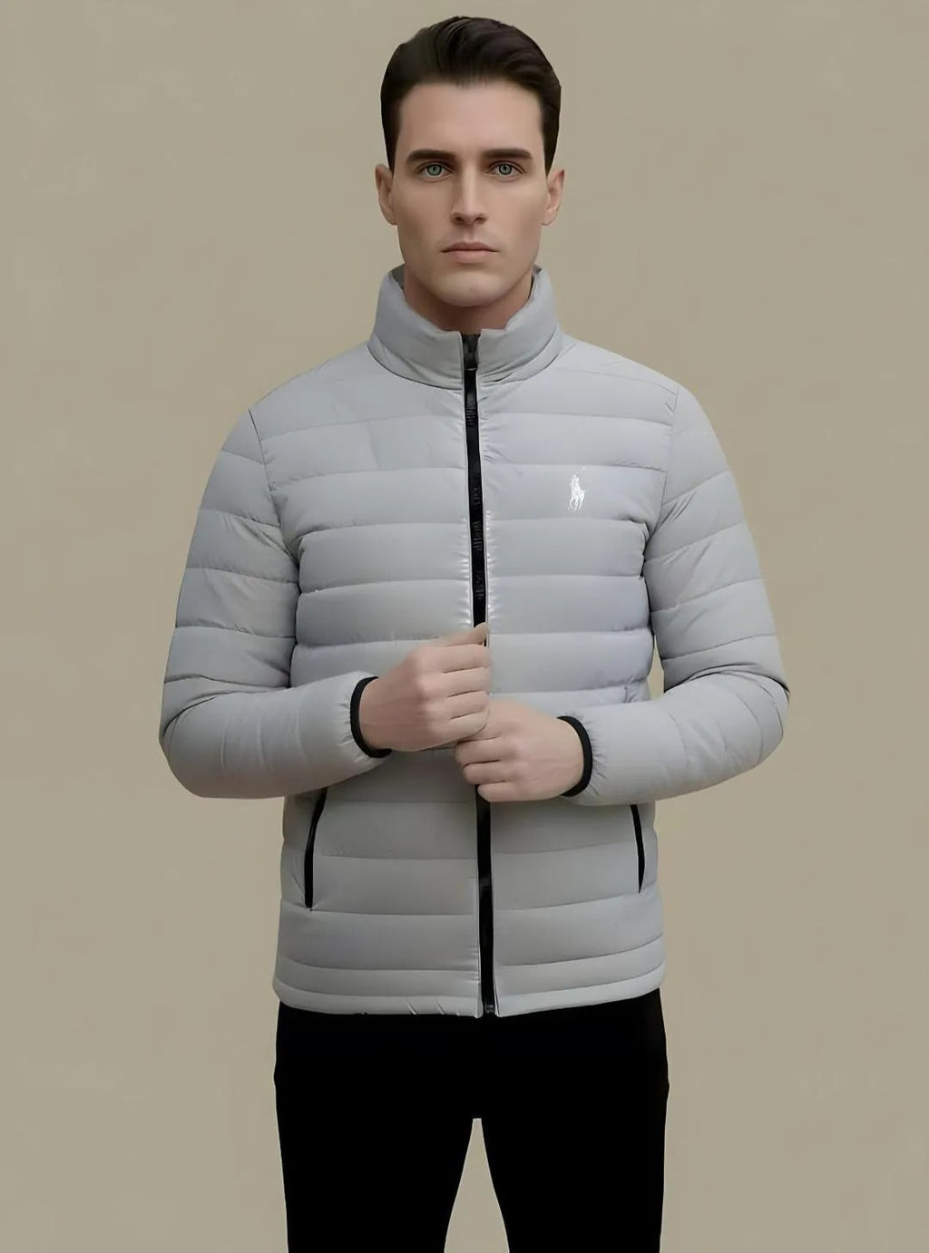 Men’s Grey Sleeveless Puffer Jacket
