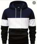 Navy and black Hoodie-Classic Fleece-Lined Hoodie – Cozy Everyday Wear