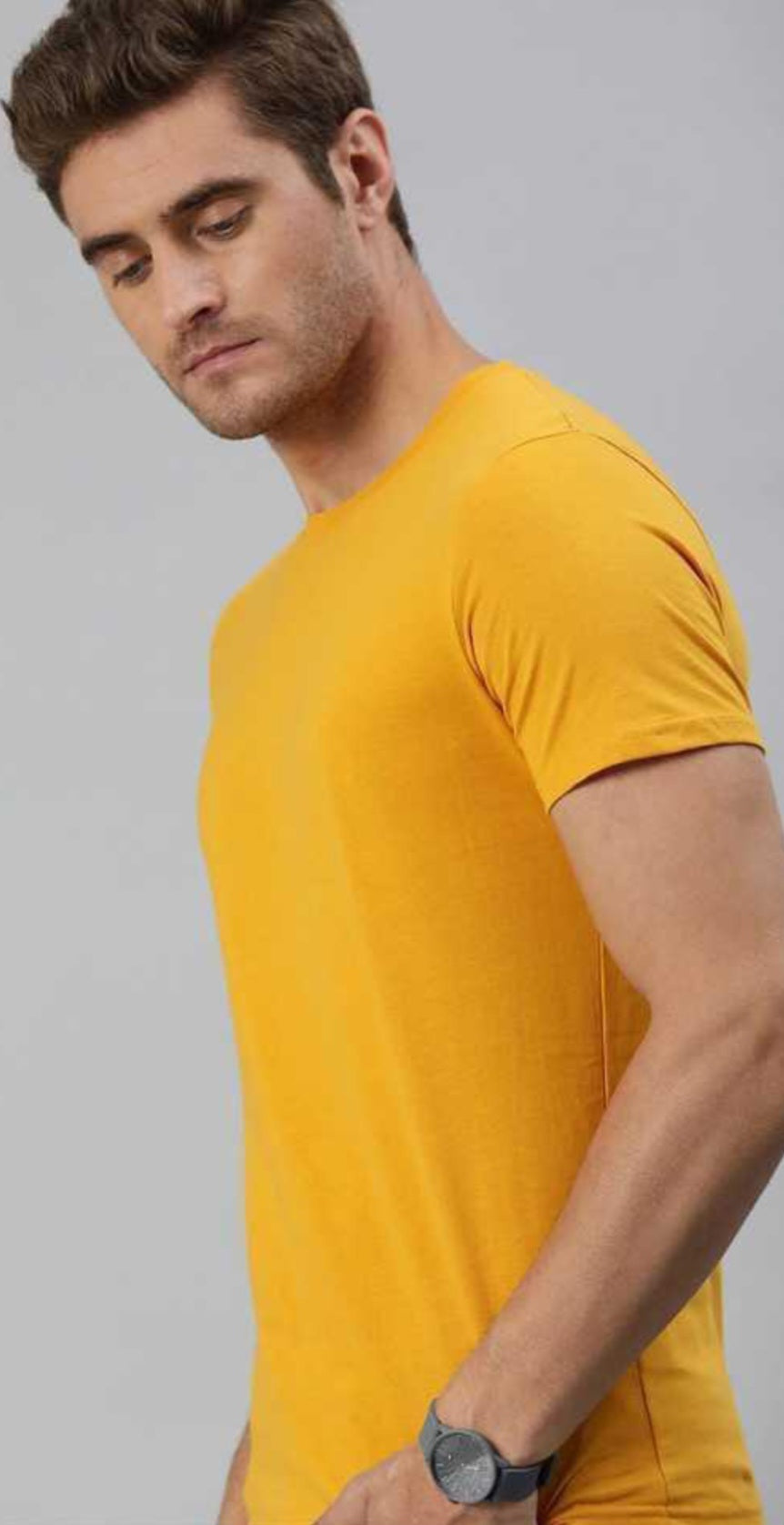 Premium Yellow Cotton T-Shirt for Everyday Comfort