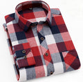 Men’s Long Sleeve Checked Shirt – Modern Fit