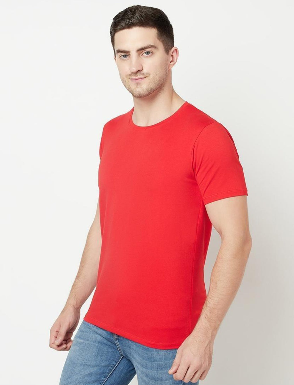 Premium Red Cotton T-Shirt for Everyday Comfort