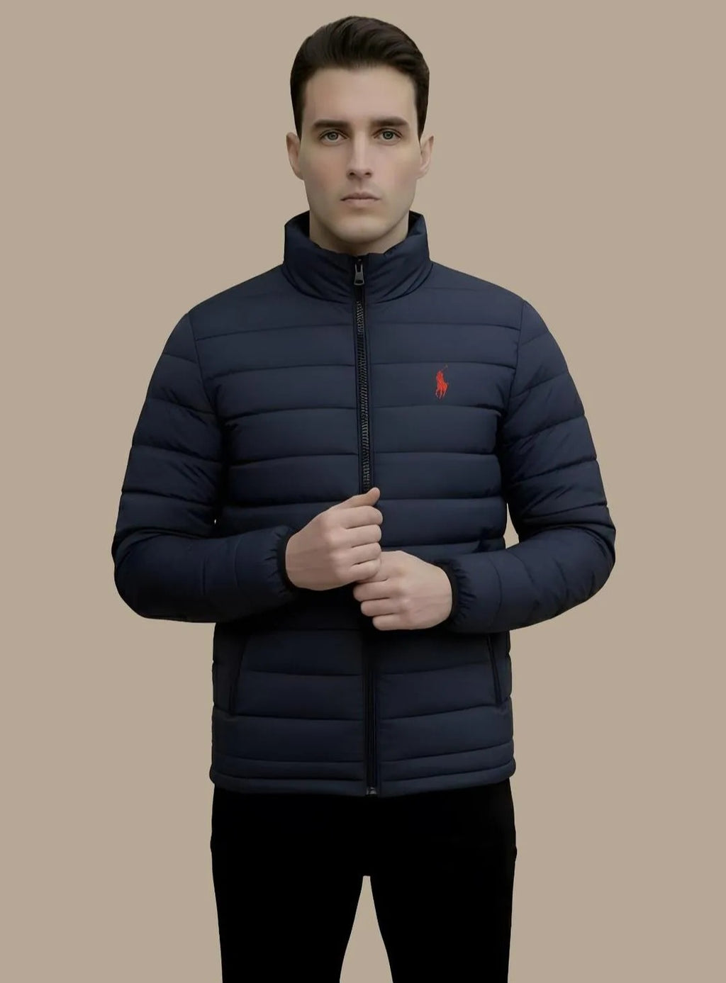 Men’s Navy Sleeveless Puffer Jacket