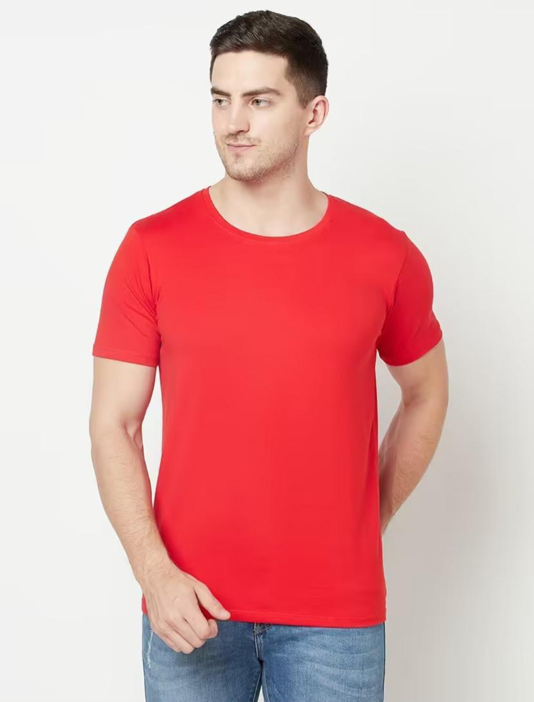 Premium Red Cotton T-Shirt for Everyday Comfort