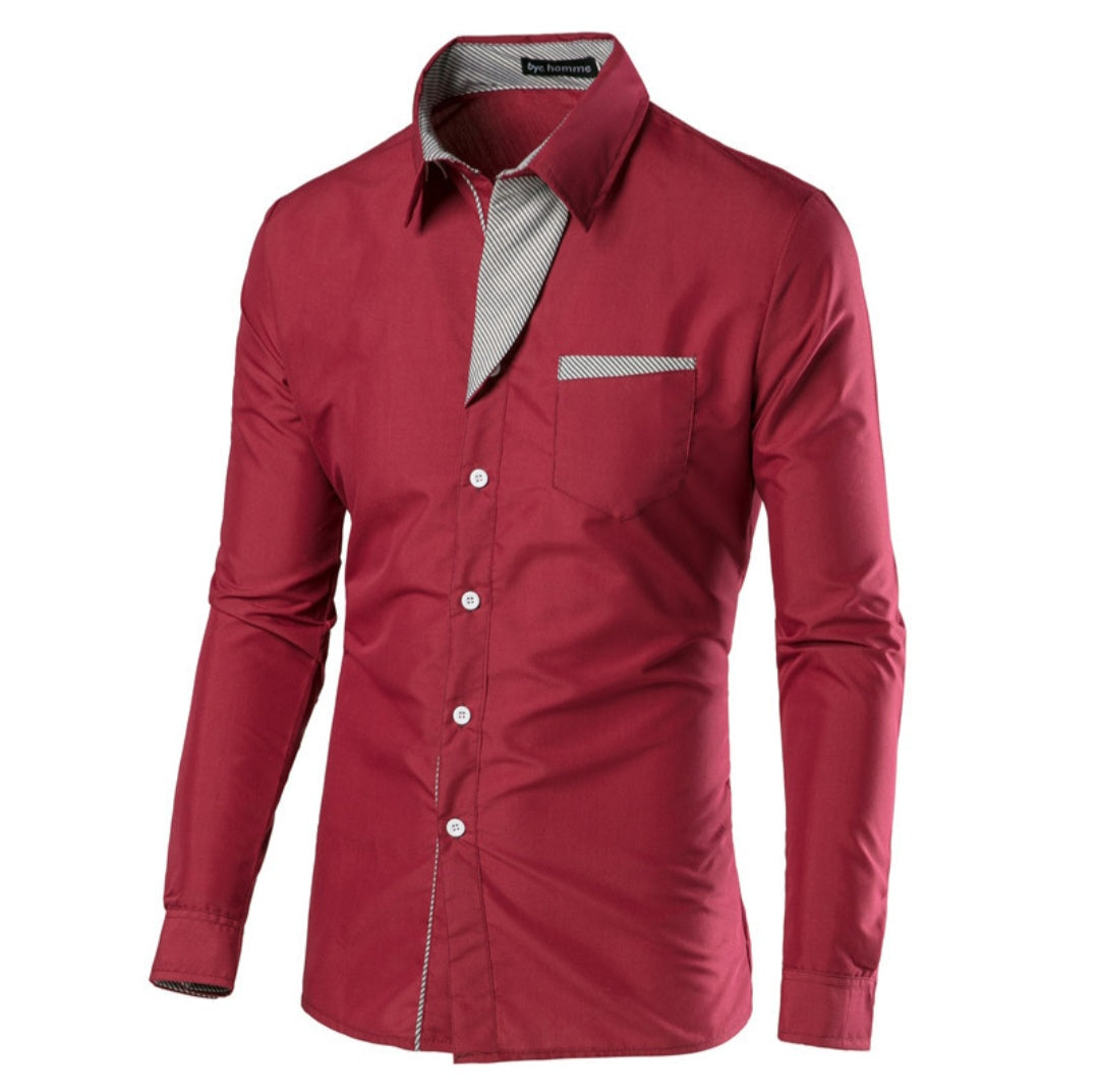 Men’s Slim Fit Button-Down Shirt – Modern Style
