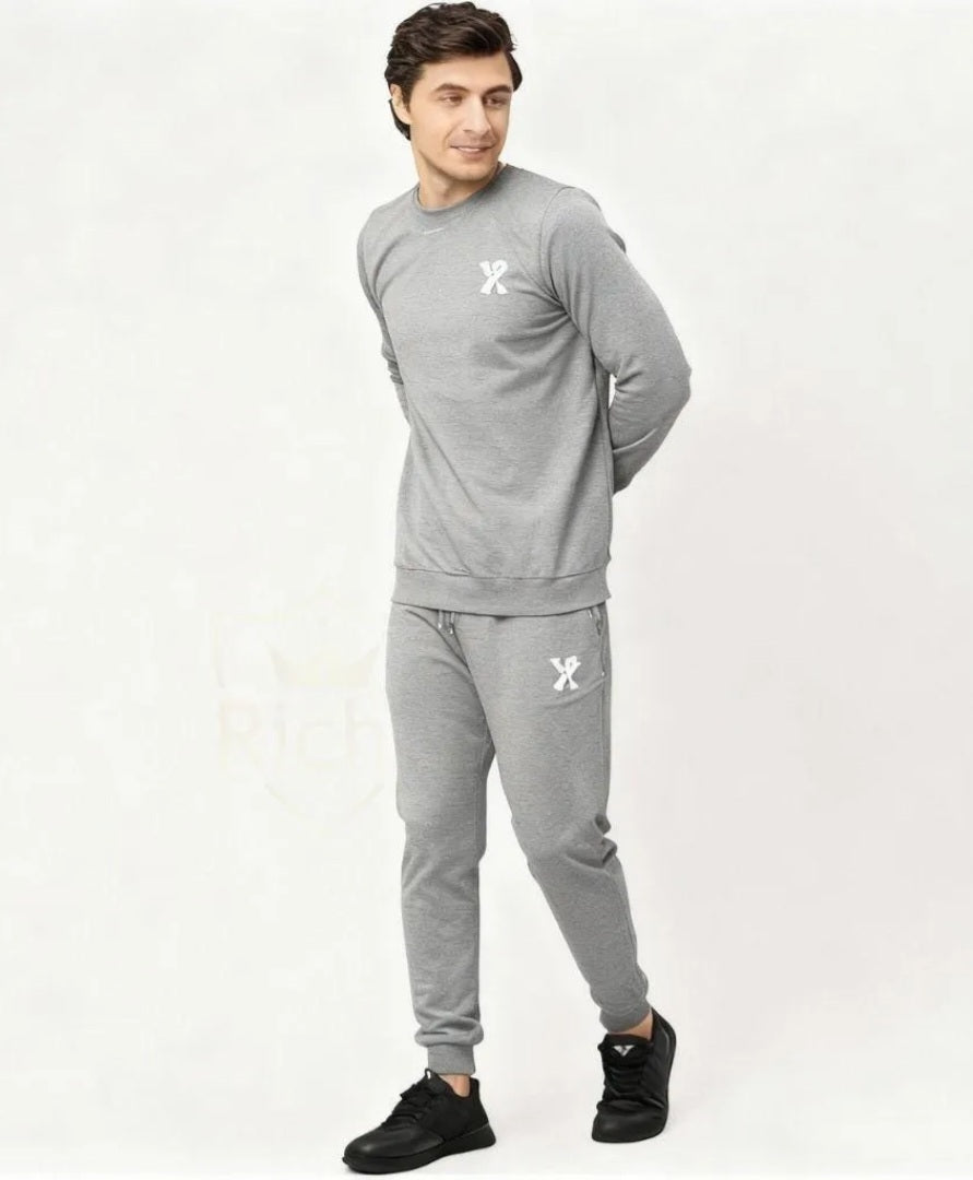 Men’s Grey Summer Tracksuit Set