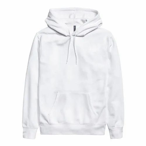 White Hoodie-Classic Fleece-Lined Hoodie – Cozy Everyday Wear