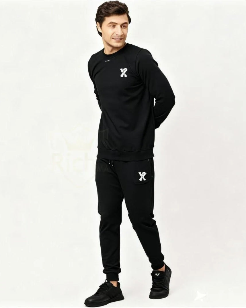 Men’s Black Summer Tracksuit Set