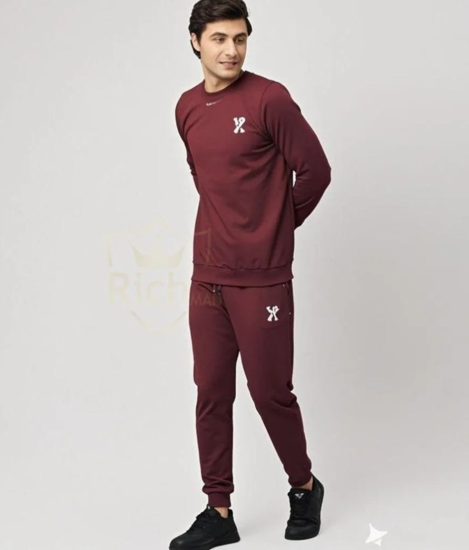 Men’s Red Summer Tracksuit Set