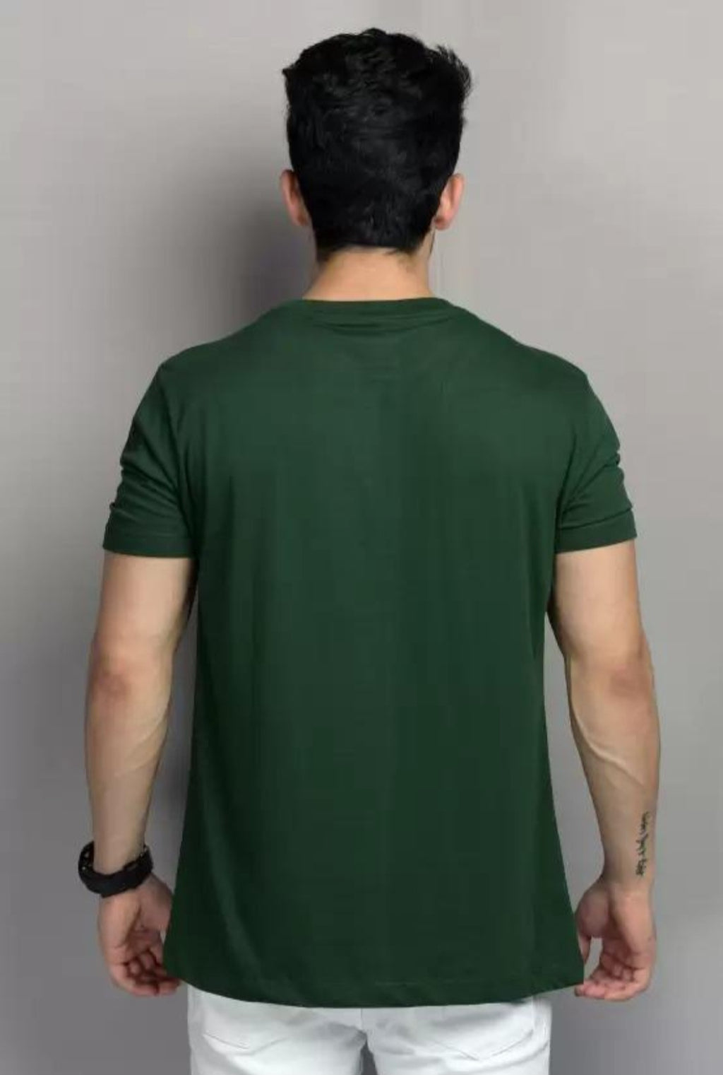 Premium Green Cotton T-Shirt for Everyday Comfort