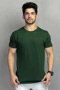 Premium Green Cotton T-Shirt for Everyday Comfort