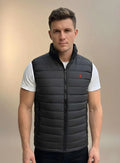 Men’s Black Sleeveless Puffer Jacket
